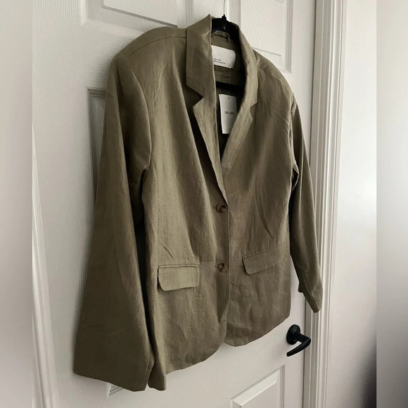 NWT 100% LINEN/LIN RELAXED FIT BLAZER - Picture 4 of 9
